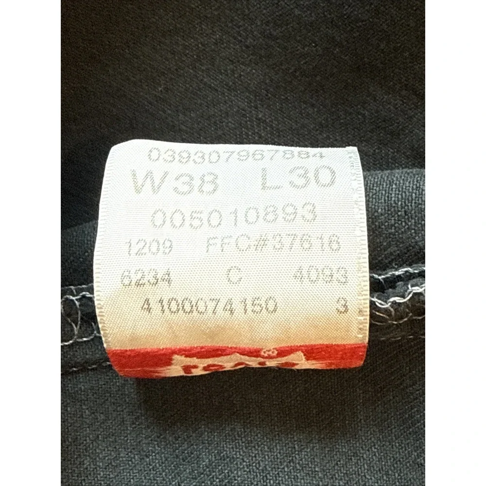 Levis Original 501 Straight Leg Button Fly Men's 38x30 Charcoal